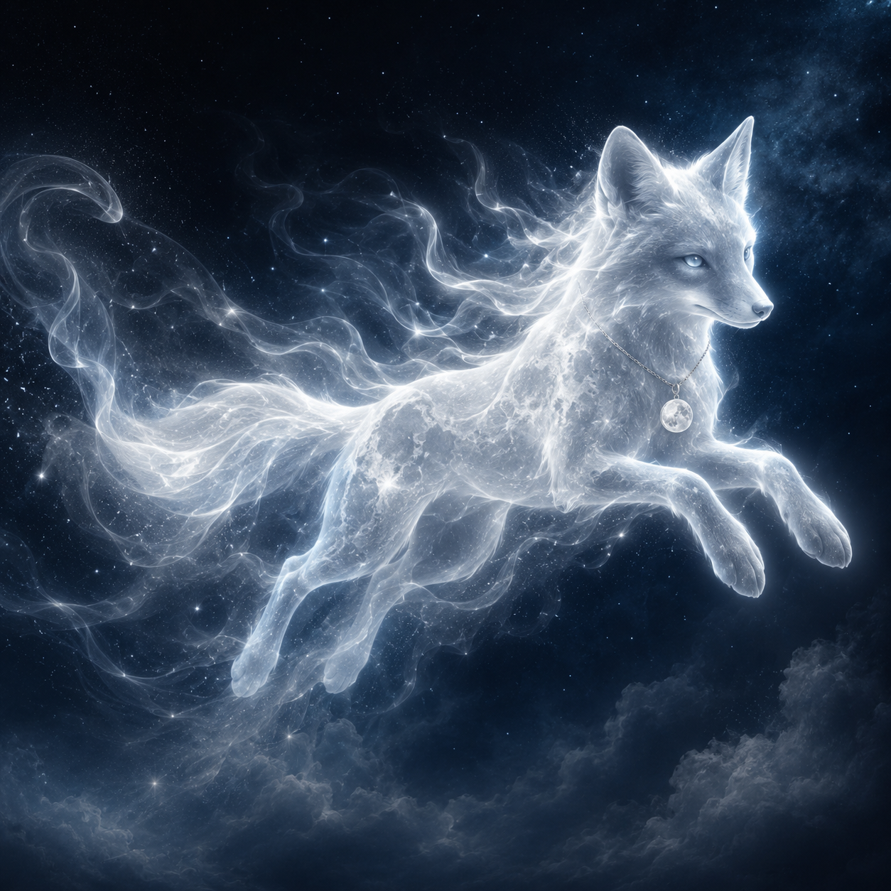 Moon Fox guardian animal design